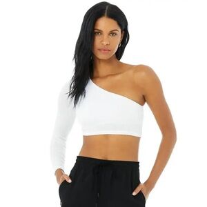 NWT Alo Ribbed Wave Crop Long Sleeve Small